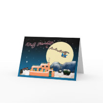 Kokopelli Christmas Greeting Card