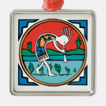 Kokopelli Color Christmas Ornament