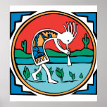 Kokopelli Color Posters