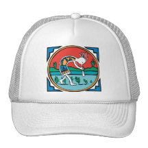 Kokopelli Color Trucker Hat