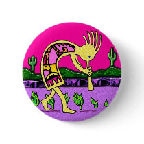 Kokopelli, Flute Player of the Desert Pinback Buttons