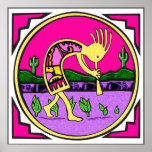 Kokopelli, Flute Player of the Desert Print