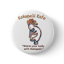 Kokopelli Kafe button by tgrunder Kokopelli Kafe button