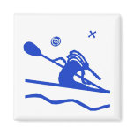Kokopelli Kayak Paddler Magnet