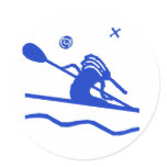 Kokopelli Kayaker Stickers