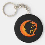 Kokopelli Moon-Black Key Chain