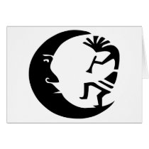 Kokopelli Moon Card