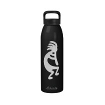 Kokopelli - Mythical Southwest Flute Player water bottles