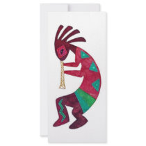 Kokopelli Original design! Personalized Rack Card