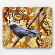 KOKOPELLI RAVEN Collection mousepads by RavenSpiritPrints KOKOPELLI RAVEN Collection mousepads