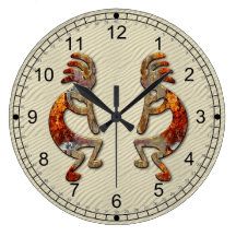 Kokopelli Southwestern Wall Clock Design