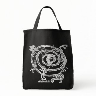 Kokopelli & Spiral - Grocery Tote #2 bag