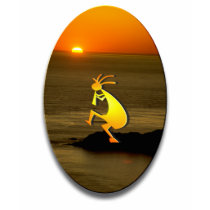 Kokopelli Sunset #2 t-shirts