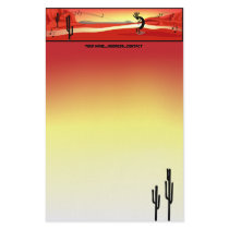 Kokopelli Sunset stationery