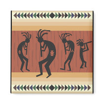 Kokopelli Tribal Design Magnets