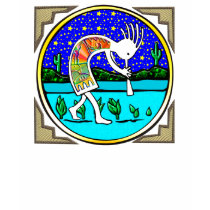 Kokopelli Under the Stars t-shirts