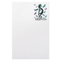 Kokopelli with Dragonflies stationery by dragonfly_art Kokopelli with Dragonflies stationery