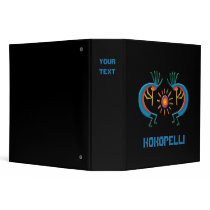 Kokopelli with Sun 2" Black Binder