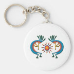 Kokopelli with Sun Southwest  Key Chain