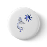 Kokopelli Yin Yang Sun Pinback Buttons