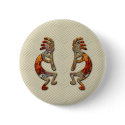 "Kokopelli's Flute"  Button