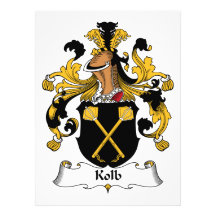 Kolb Family Crest Personalized Invitations