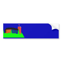 Koldinghus Palace - Color bumper stickers by lonvig Koldinghus Palace - Color bumper stickers