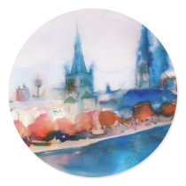 kölner dom cologne cathedral watercolor sketch stickers