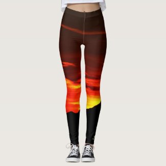 Kolob Sunset Leggings with Name on Ankle