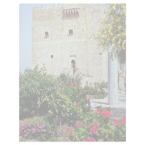 Kolossi Castle, near Limassol, Cyprus  flowers Letterhead
