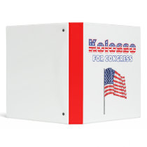 Kolosso for Congress Patriotic American Flag Vinyl Binders