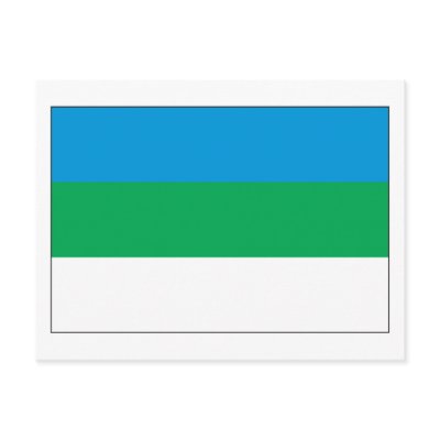 Komi Flag Postcard by FlagTshirts