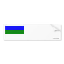Komi Republic Flag bumper stickers