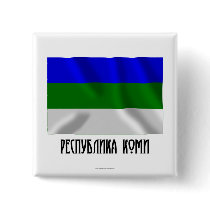 Komi Republic Flag Pin