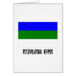 Komi Republic Flag cards