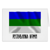 Komi Republic Flag Cards