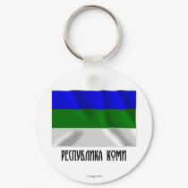 Komi Republic Flag keychains