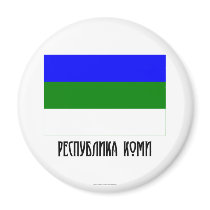 Komi Republic Flag Magnets