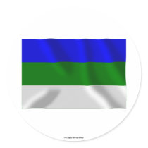 Komi Republic Flag stickers