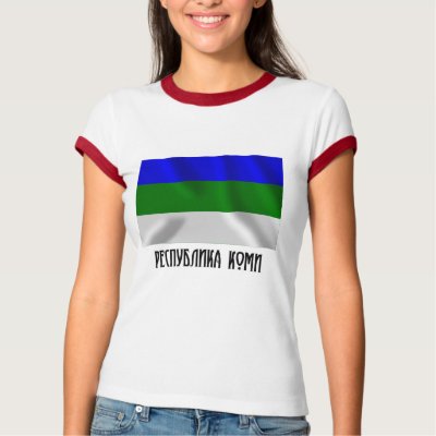Komi Republic Flag Tshirts by Vexillophile