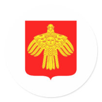 Komi Republic Official Coat Of Arms Heraldry stickers