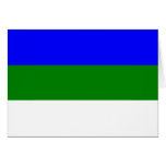 Komi, Russia flag cards