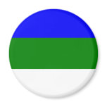 Komi, Russia flag magnets