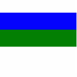 Komi, Russia flag Photo Cutout