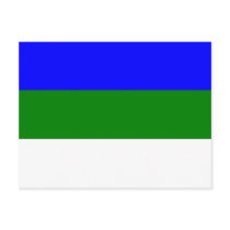 Komi, Russia flag Postcard