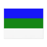 Komi, Russia flag postcards