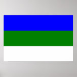Komi, Russia flag posters