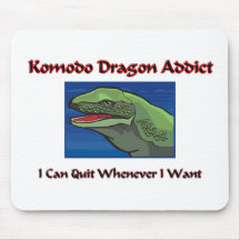 Komodo Dragon Addict Mouse Mat