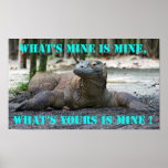 Komodo Dragon Print
