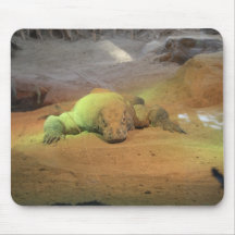 Komodo Dragon Relaxing Mouse Pad